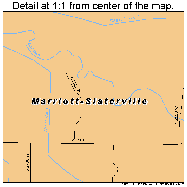Marriott-Slaterville, Utah road map detail