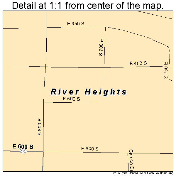 River Heights, Utah road map detail