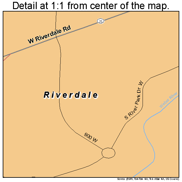 Riverdale, Utah road map detail