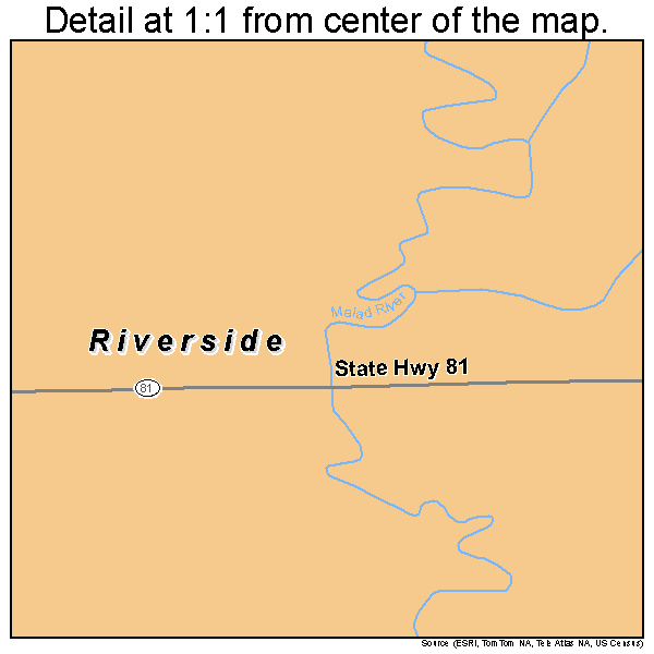 Riverside, Utah road map detail