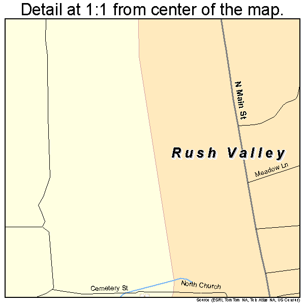 Rush Valley, Utah road map detail
