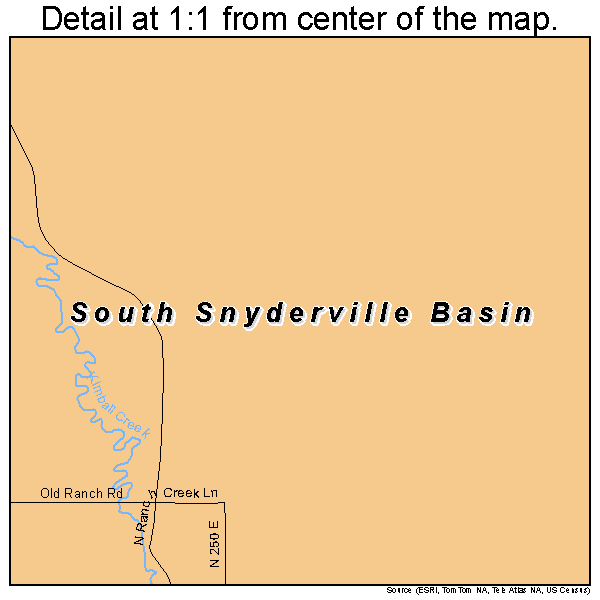 South Snyderville Basin, Utah road map detail