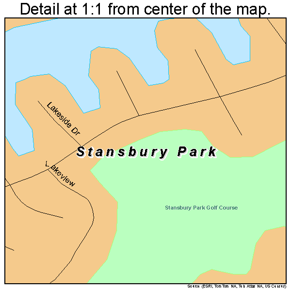 Stansbury Park, Utah road map detail