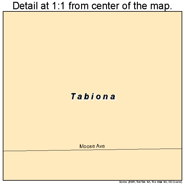 Tabiona, Utah road map detail