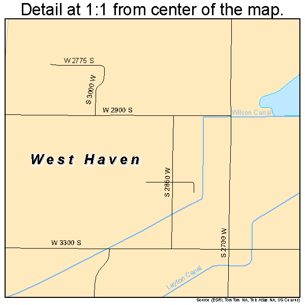 West Haven, Utah road map detail