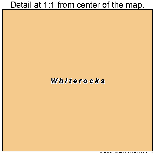 Whiterocks, Utah road map detail