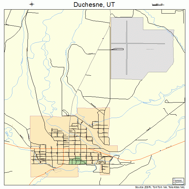 Duchesne, UT street map