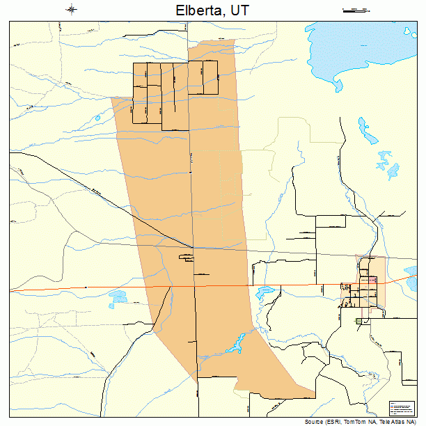 Elberta, UT street map