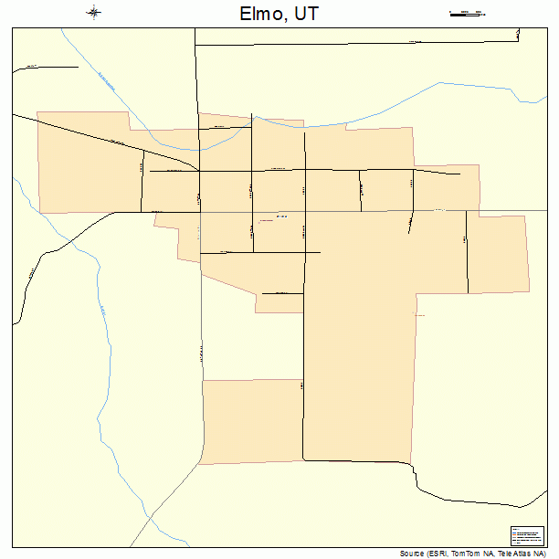 Elmo, UT street map
