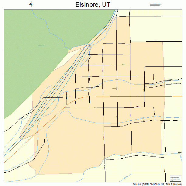 Elsinore, UT street map