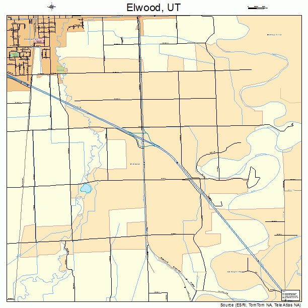 Elwood, UT street map