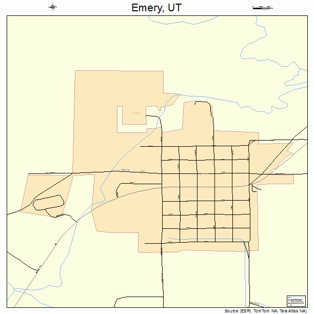 Emery, UT street map