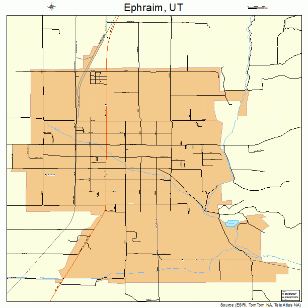 Ephraim, UT street map