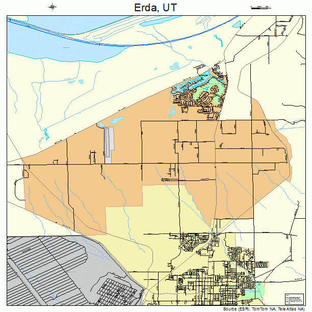 Erda, UT street map