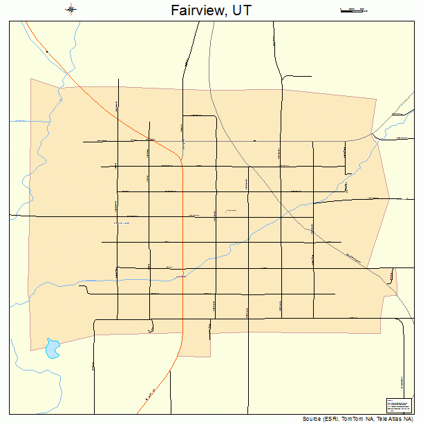 Fairview, UT street map