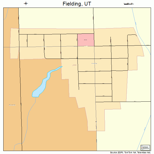 Fielding, UT street map