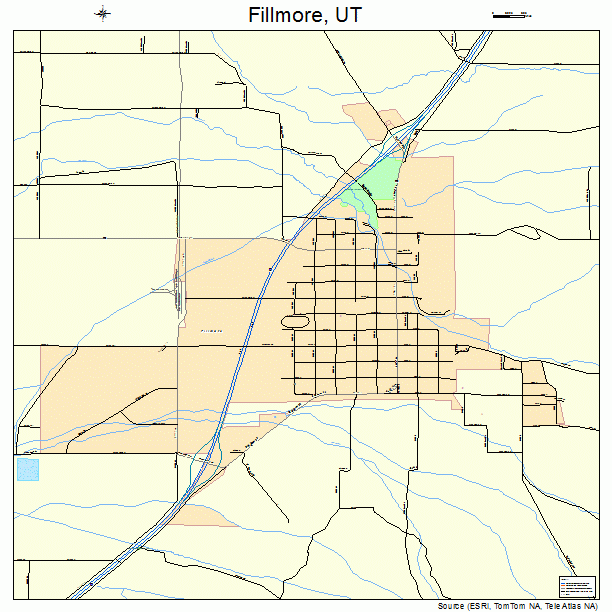 Fillmore, UT street map