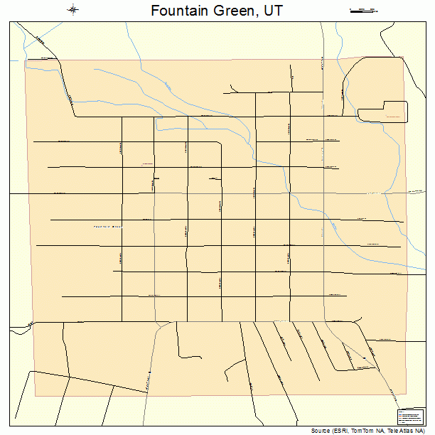 Fountain Green, UT street map