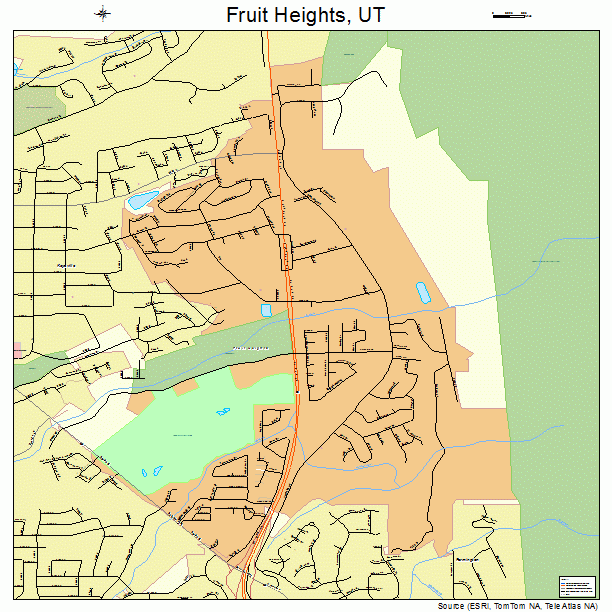 Fruit Heights, UT street map