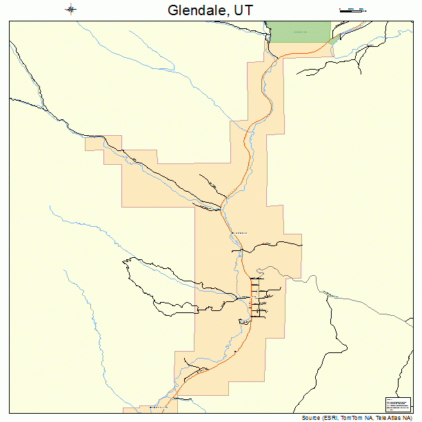 Glendale, UT street map