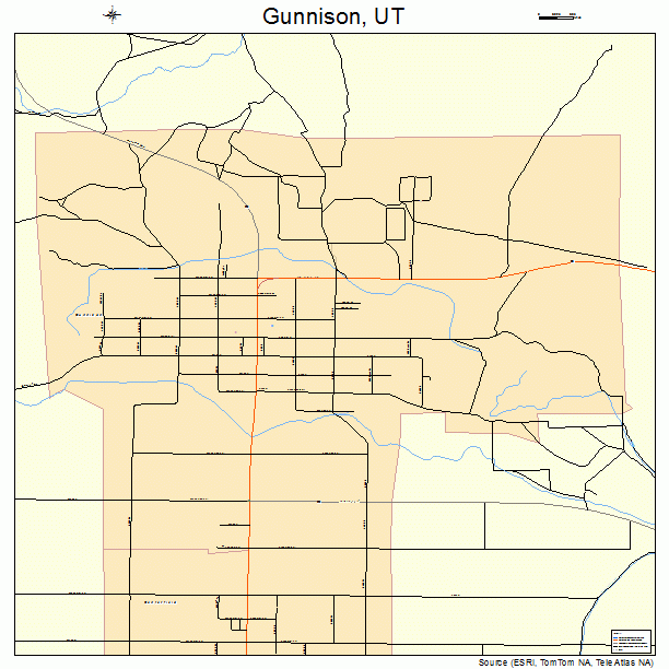 Gunnison, UT street map