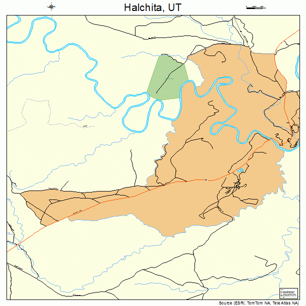 Halchita, UT street map