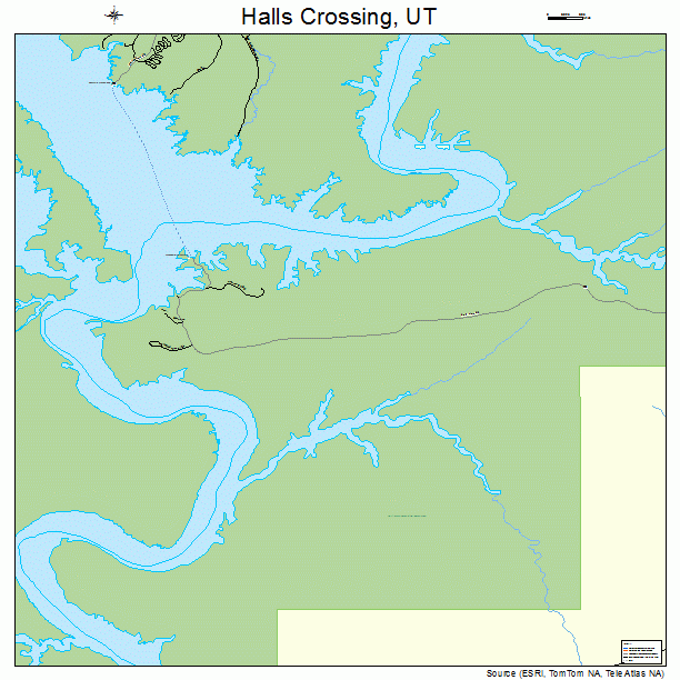 Halls Crossing, UT street map