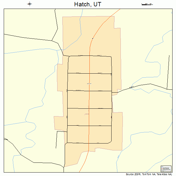 Hatch, UT street map