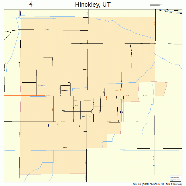 Hinckley, UT street map