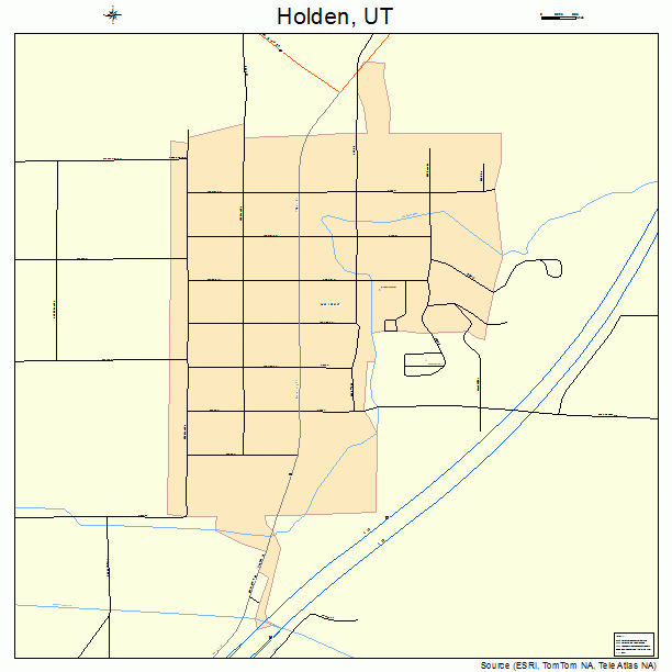 Holden, UT street map