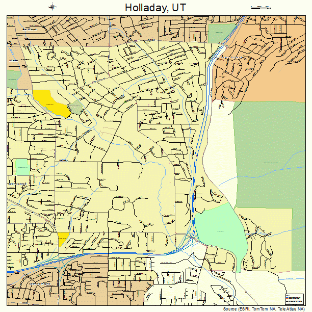 Holladay, UT street map