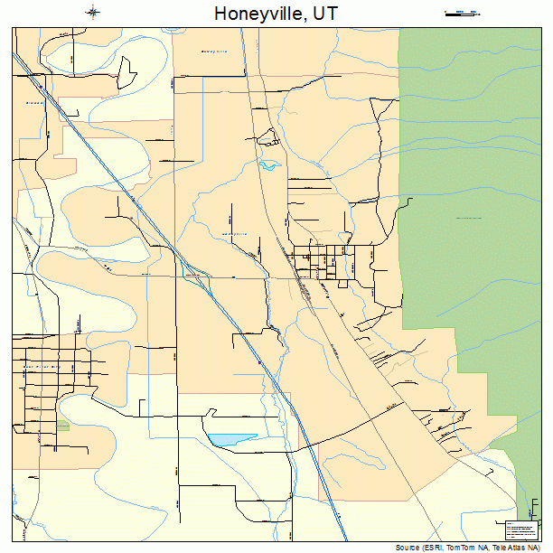 Honeyville, UT street map