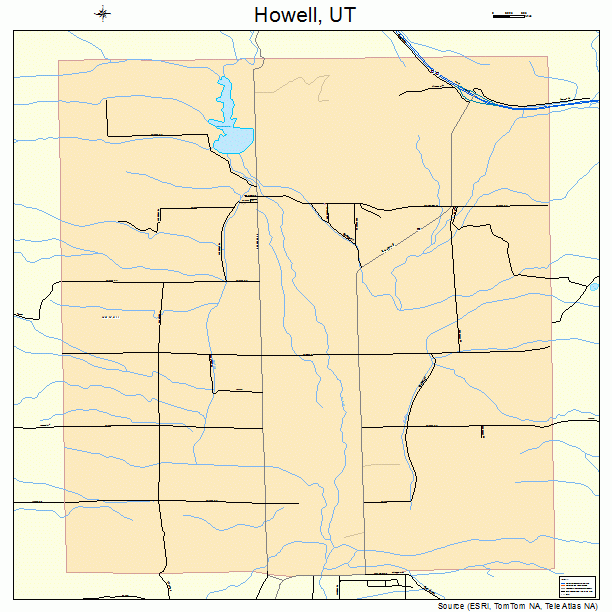 Howell, UT street map