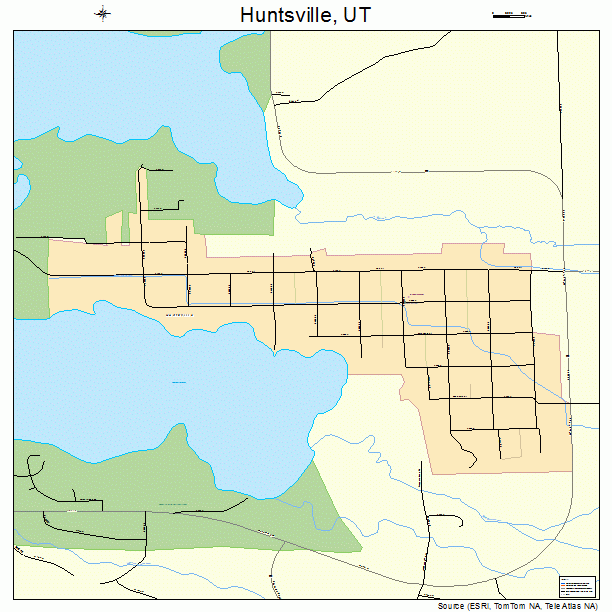 Huntsville, UT street map