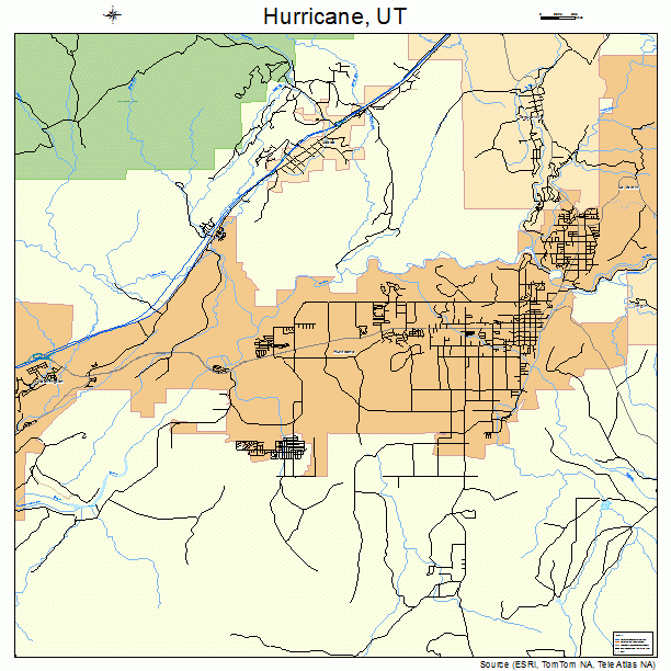 Hurricane, UT street map