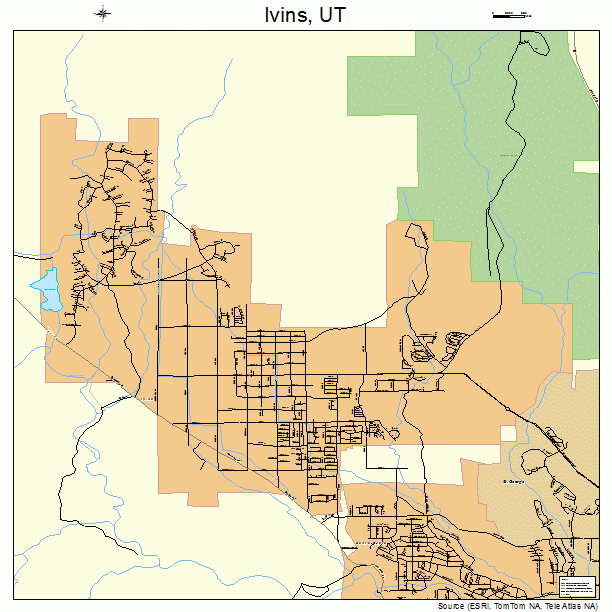 Ivins, UT street map