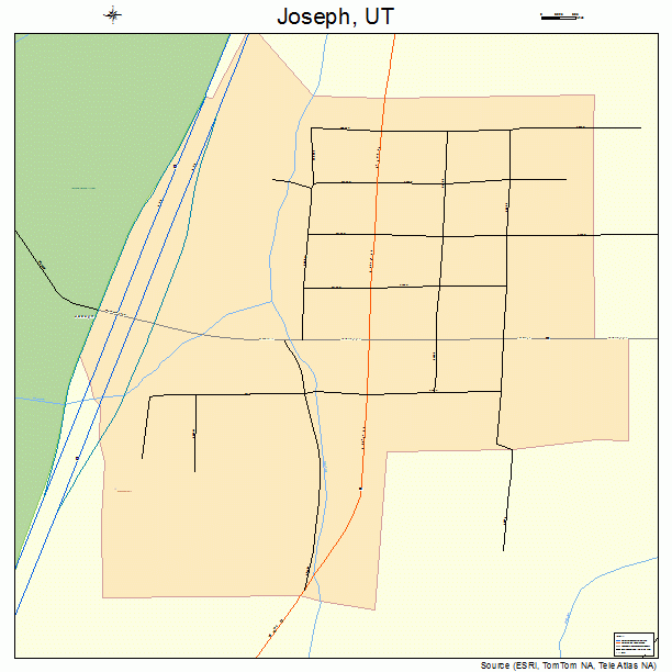 Joseph, UT street map