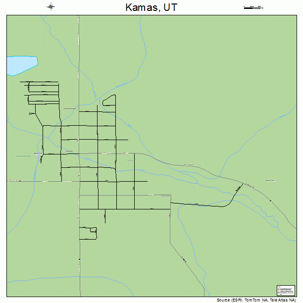 Kamas, UT street map