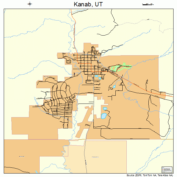 Kanab, UT street map