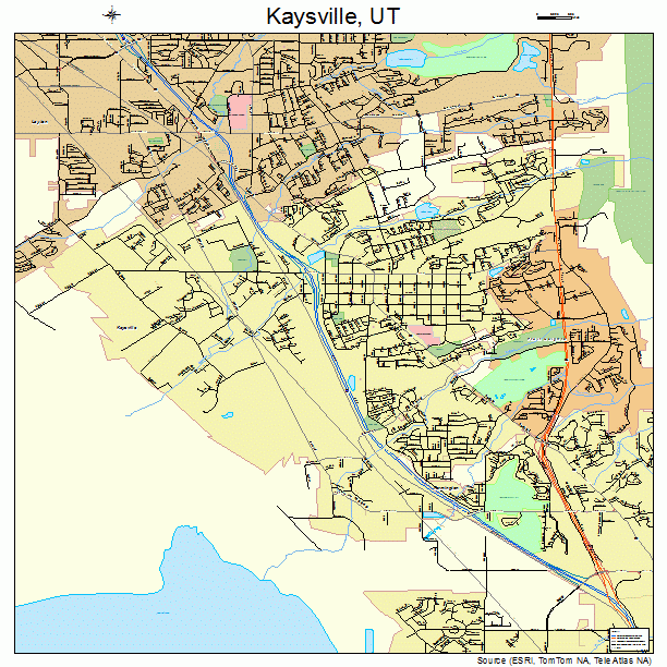 Kaysville, UT street map