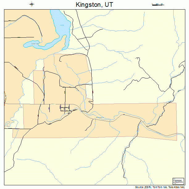 Kingston, UT street map