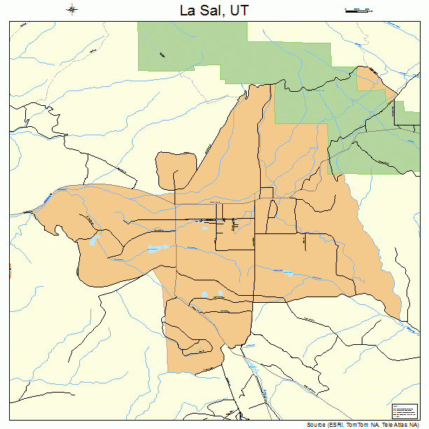 La Sal, UT street map