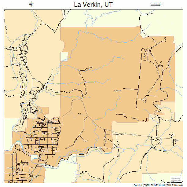 La Verkin, UT street map