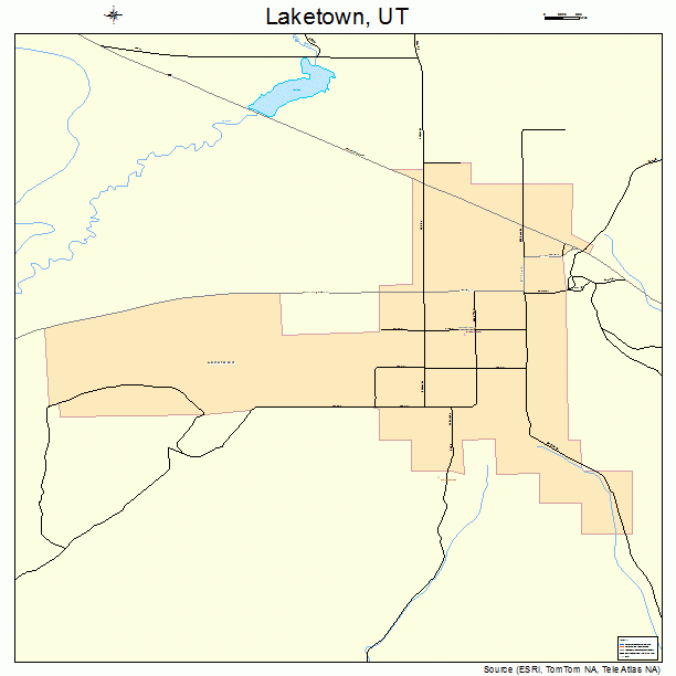 Laketown, UT street map