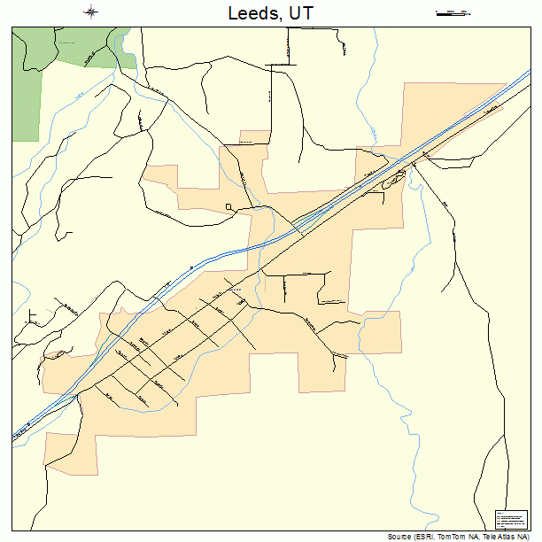 Leeds, UT street map