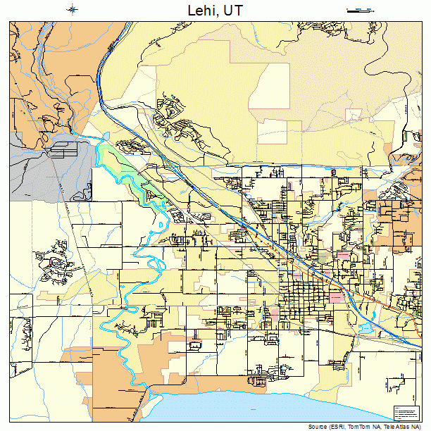 Lehi, UT street map