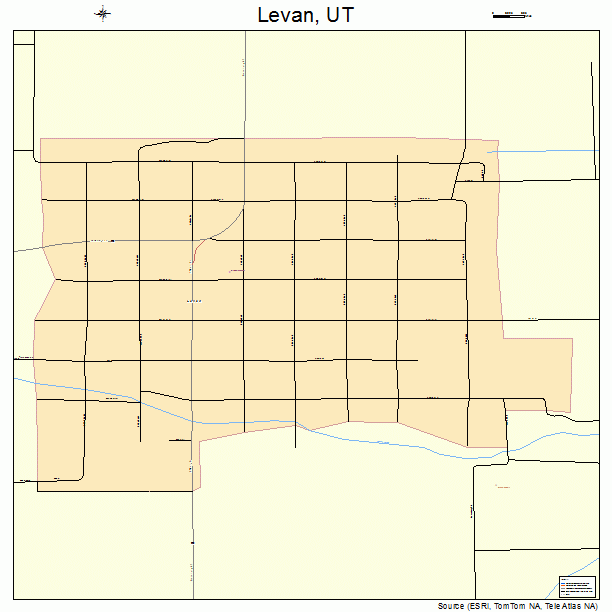 Levan, UT street map