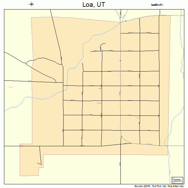 Loa, UT street map
