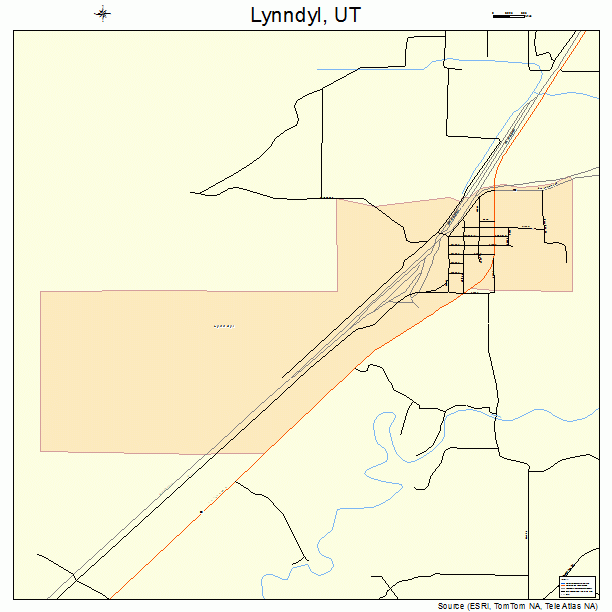 Lynndyl, UT street map