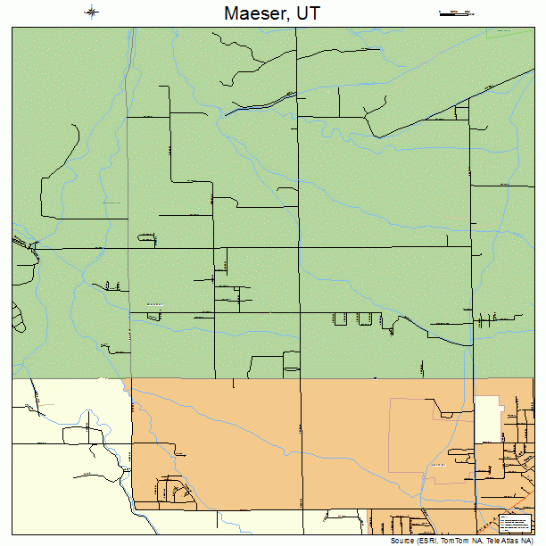 Maeser, UT street map